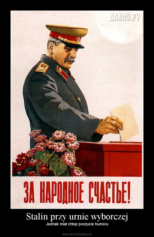 Stalin przy urnie wyborczej – Jednak miał chłop poczucie humoru 