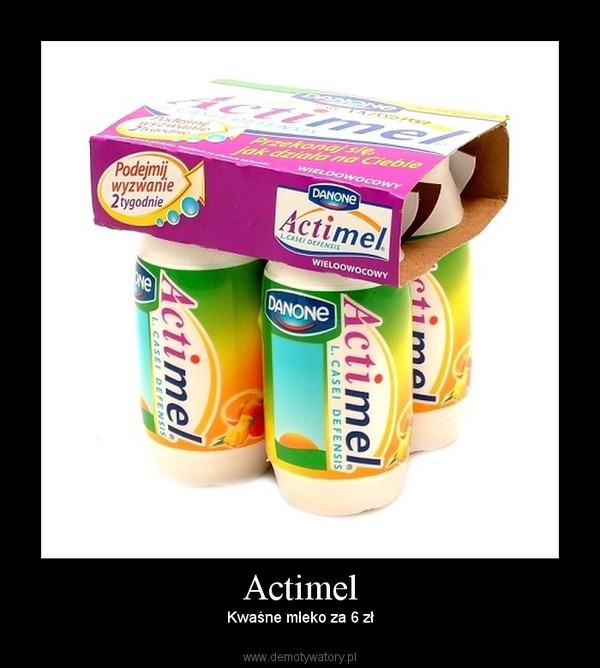 Actimel – Kwaśne mleko za 6 zł 