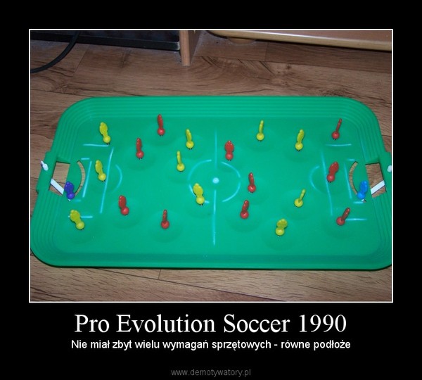 Pro Evolution Soccer 1990 – Nie miał zbyt wielu wymagań sprzętowych - równe podłoże 