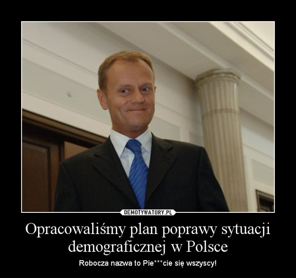 Opracowaliśmy plan poprawy sytuacji demograficznej w Polsce – Robocza nazwa to Pie***cie się wszyscy! 