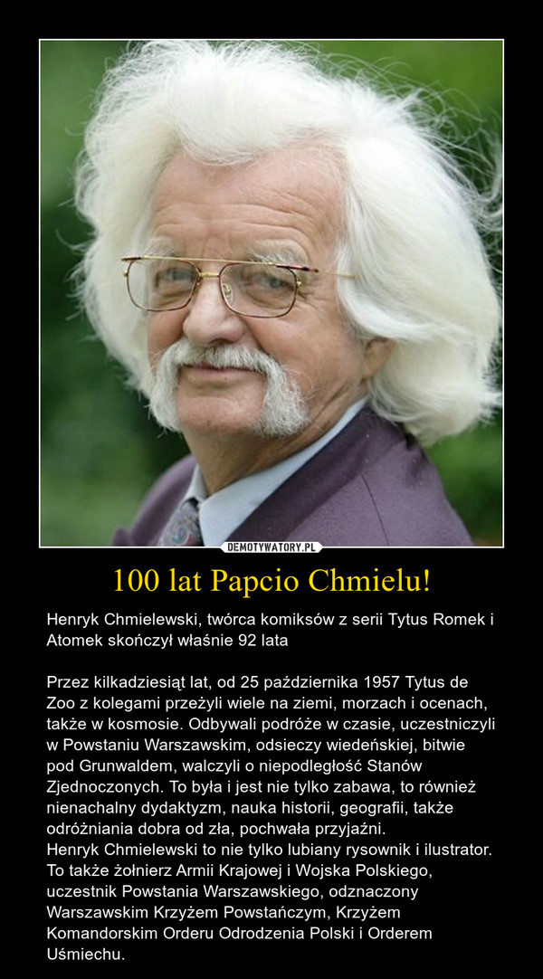 100 lat Papcio Chmielu!
