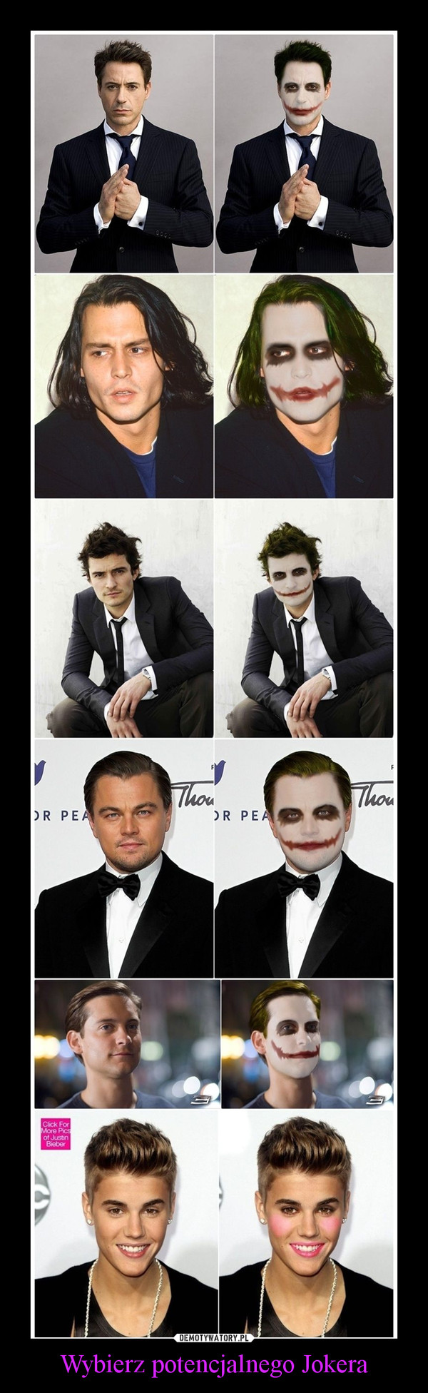 Wybierz potencjalnego Jokera –  