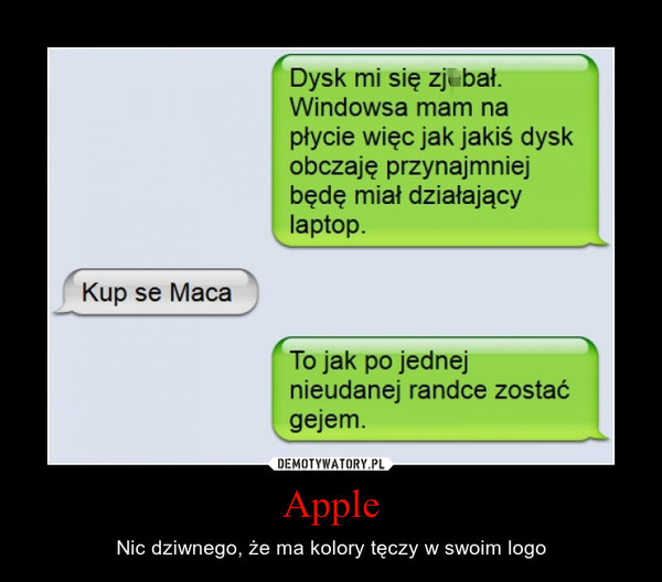 Apple – Nic dziwnego, że ma kolory tęczy w swoim logo 