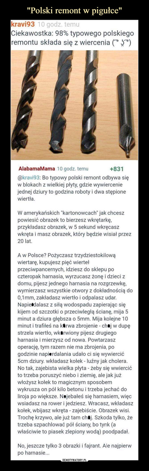 "Polski remont w pigułce"