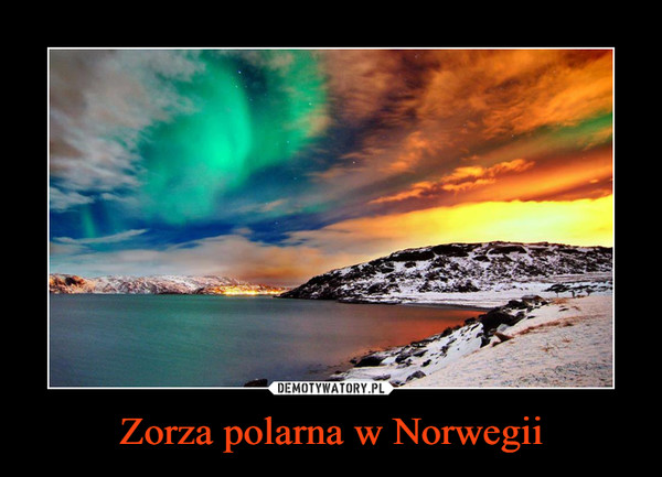 Zorza polarna w Norwegii –  