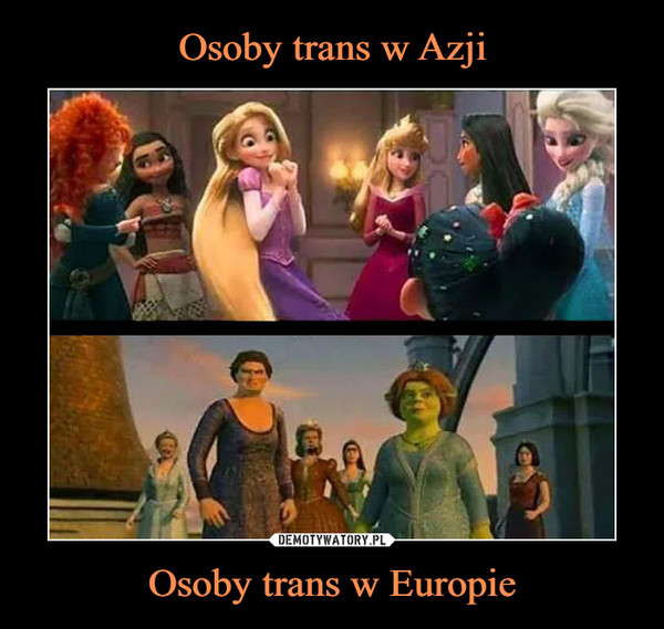 Osoby trans w Azji Osoby trans w Europie
