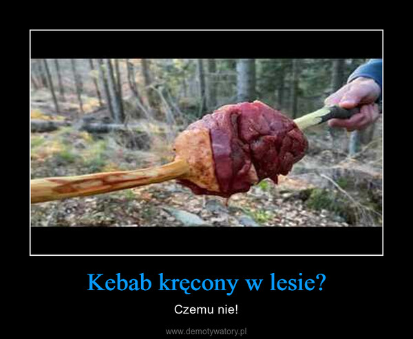 Kebab kręcony w lesie? – Czemu nie! 