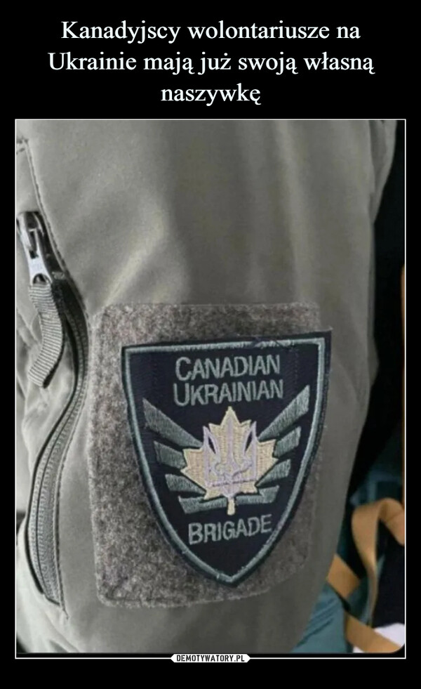 Kanadyjscy wolontariusze na Ukrainie mają już swoją własną naszywkę