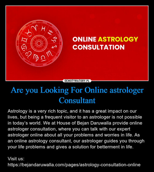 Are you Looking For Online astrologer Consultant