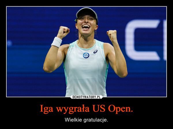Iga wygrała US Open. – Wielkie gratulacje. 