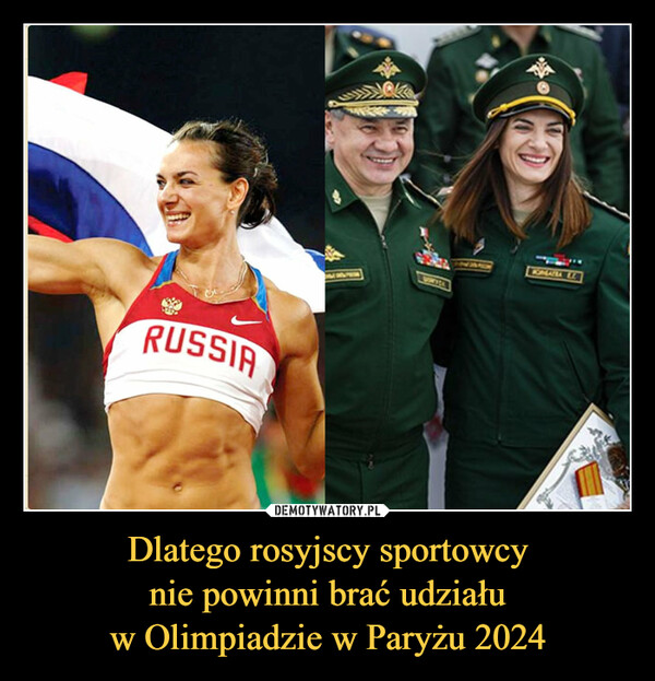 Dlatego rosyjscy sportowcy
nie powinni brać udziału
w Olimpiadzie w Paryżu 2024