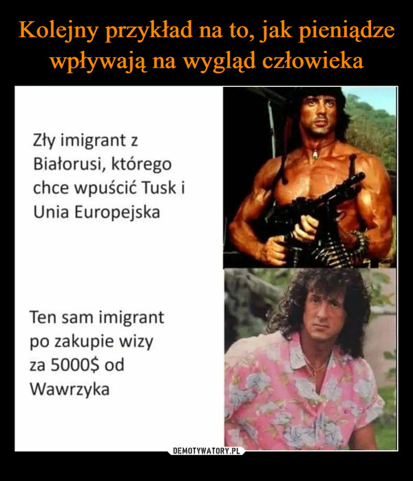 –  Zły imigrant zBiałorusi, któregochce wpuścić Tusk iUnia EuropejskaTen sam imigrantpo zakupie wizyza 5000$ odWawrzykakwejk.pl