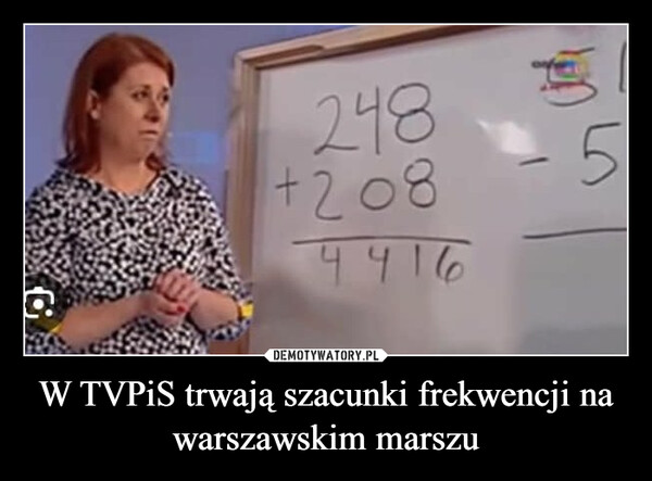 W TVPiS trwają szacunki frekwencji na warszawskim marszu
